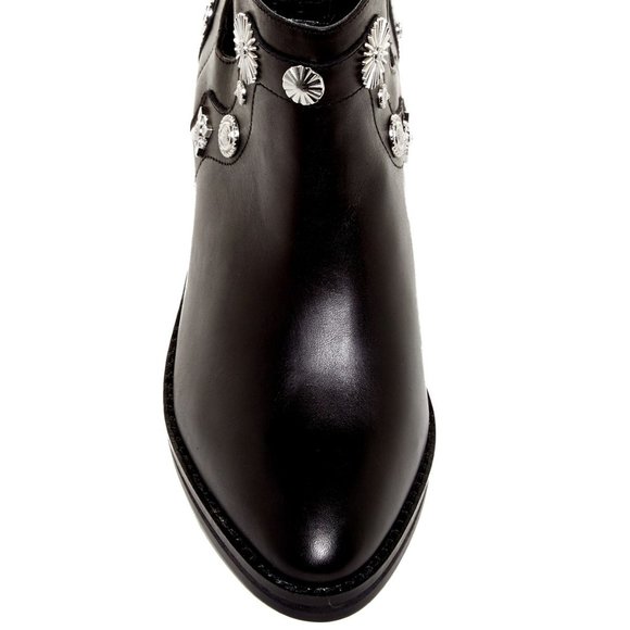 E8 by Miista New Womens Boots Stud Embellished Booties Leather BLACK NIB OCTAVIA - Picture 5 of 17